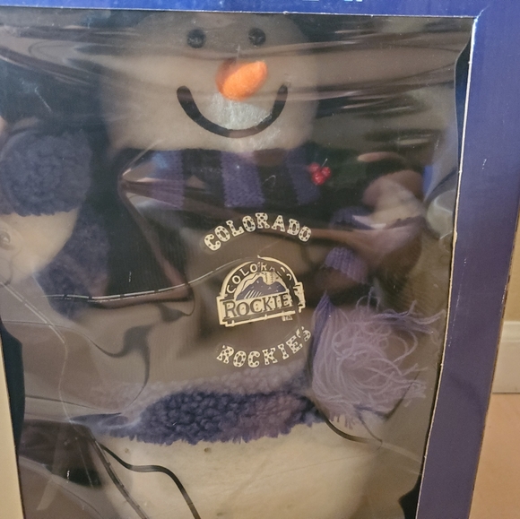 Colorado Rockies MLB Christmas Lights Snowman